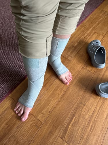 Customer photo review of Premium Bamboo Ankle Support