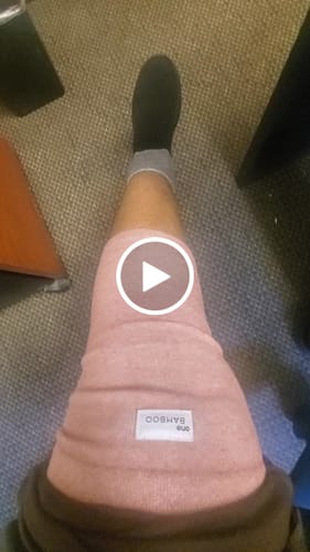 Customer video review of Premium Bamboo Knee Sleeve (Single)